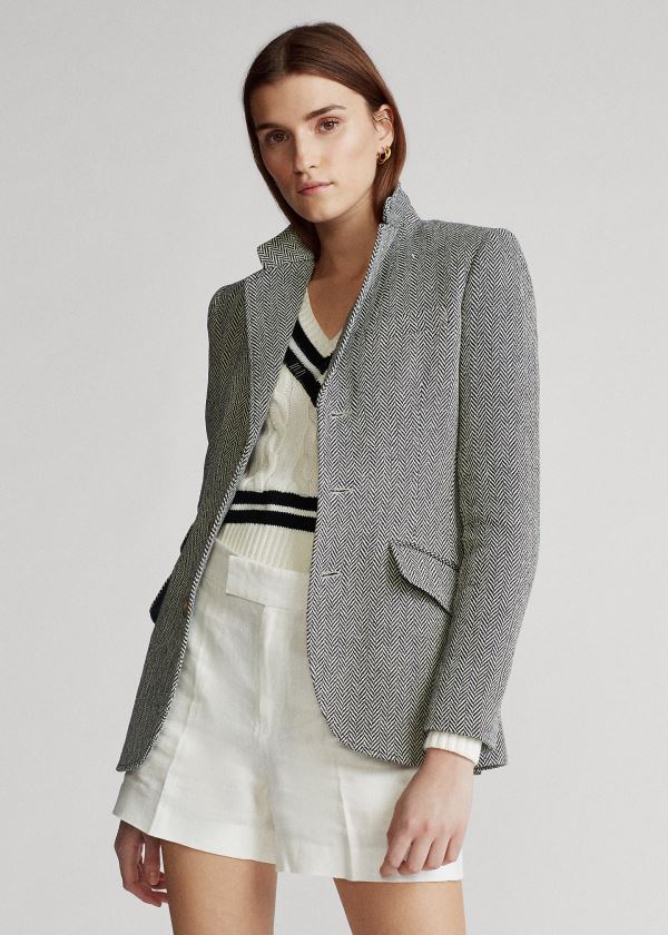 Blazer Polo Ralph Lauren Herringbone Mulher 37698-JWMB